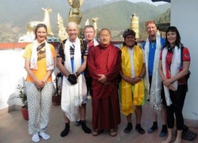 Michael Hargreaves Cycling on the  tour with redspokes